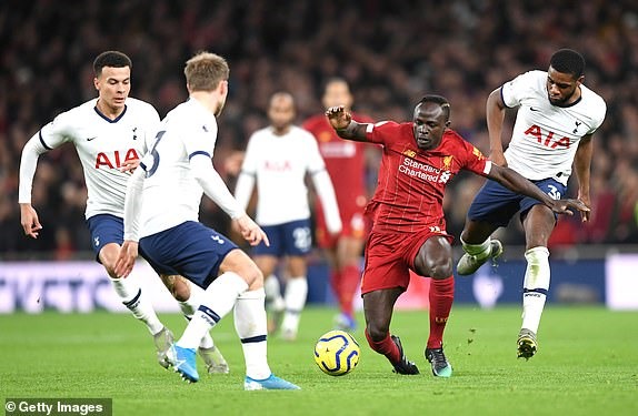 Tottenham đã chơi tốt trong nửa đầu hiệp 1. Ảnh: Getty.