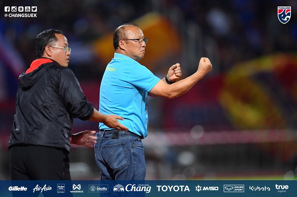 Lần chạm trán gần nhất, ông Park đánh bại Jordan tỉ số 4-2 trên chấm luân lưu sau khi hòa 1-1 ở VCK Asian Cup 2019. Ảnh: FAT