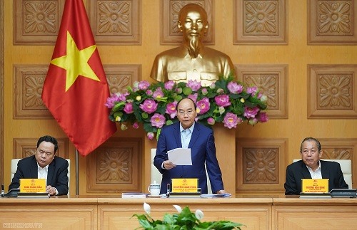 Thủ tướng Nguyễn Xuân Phúc chủ trì phiên họp - Ảnh: VGP/Quang Hiếu