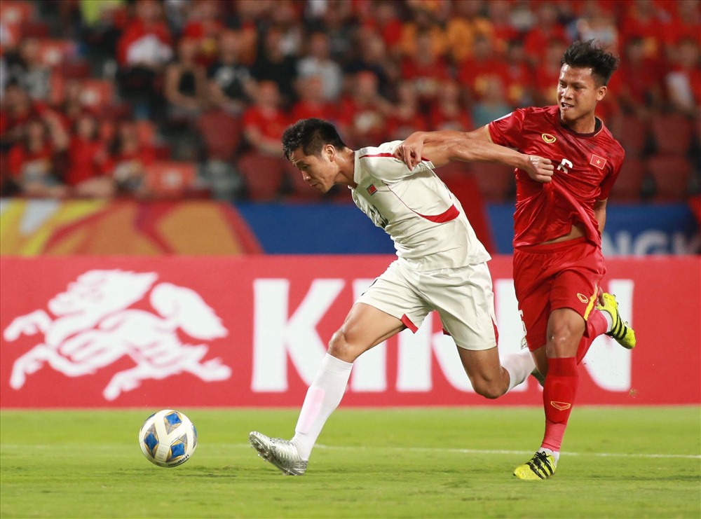 U23 Việt Nam dẫn trước nhưng thua ngược U23 Triều Tiên. Ảnh: L.T