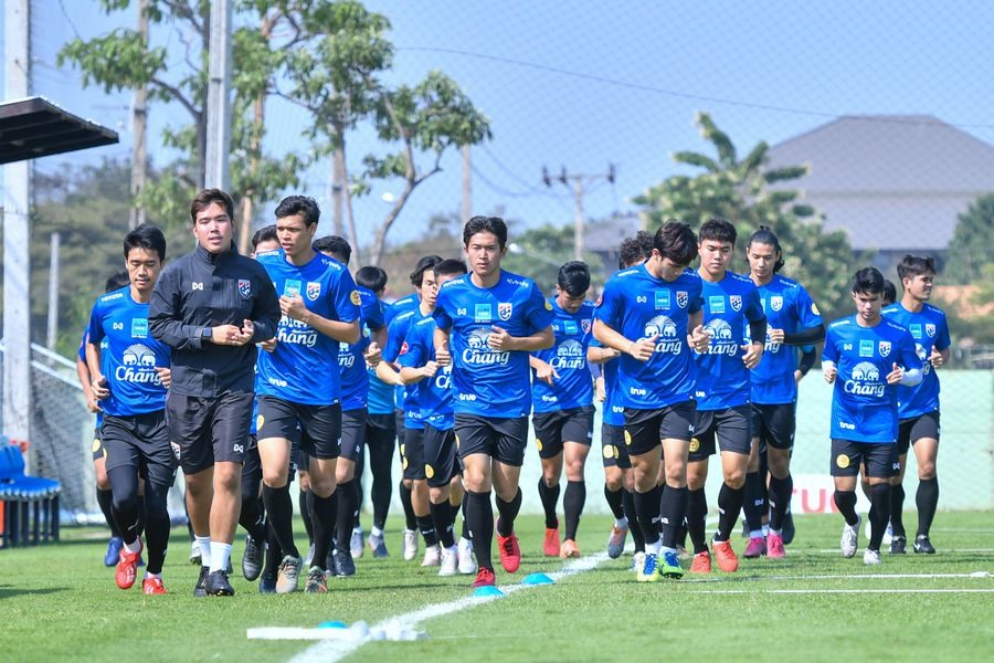 U23 Thái Lan được kì vọng nhưng ông Nishino lại không hề có áp lực. Ảnh: Siam Sport
