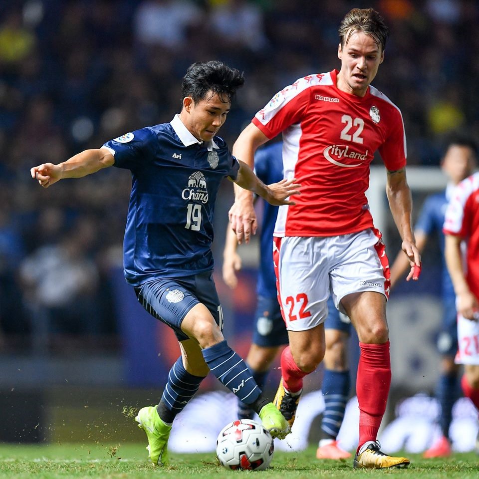 Supachok trở về thi đấu cho Buriram United sau khi U23 Thái Lan bị loại tại tứ kết U23 Châu Á 2020. Ảnh: BUTD.
