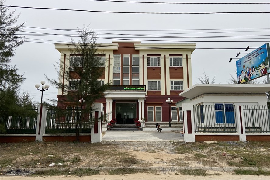 Cơ quan Bảo hiểm xã hội huyện đảo Cô Tô (Quảng Ninh) - nơi có 2 cán bộ bị khởi tố. Ảnh: CAQN