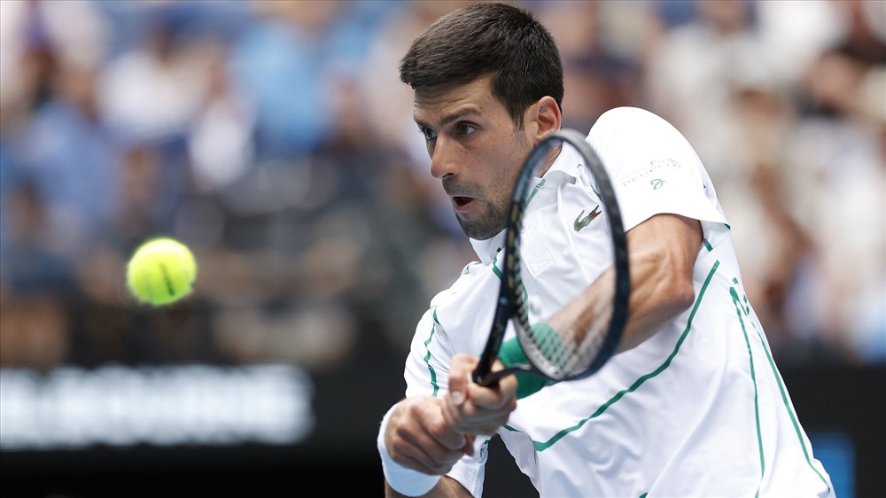 Djokovic nhập cuộc vững vàng khiến đối thủ choáng ngợp. Ảnh: Getty.