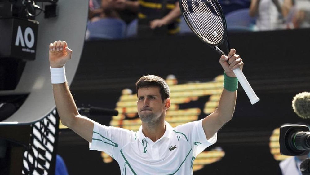 Nole giành vé vào vòng 4 một cách thuyết phục. Ảnh: Getty.