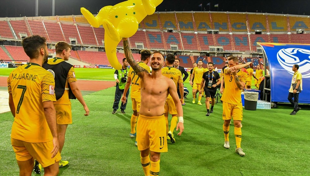 U23 Australia làm nên lịch sử cho bóng đá nước nhà. Ảnh: AFC