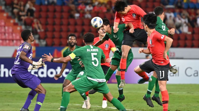 U23 Hàn Quốc ghi bàn thắng duy nhất ở hiệp phụ thứ 2 trận chung kết với U23 Saudi Arabia. Ảnh: AFC