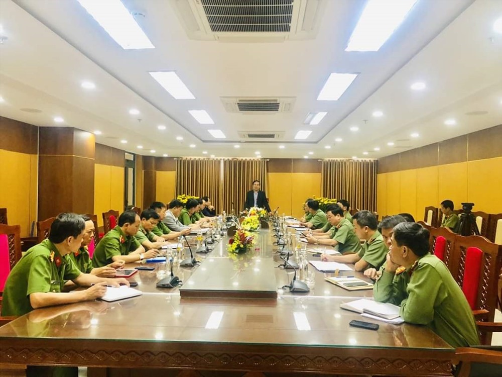 Công an Đà Nẵng họp lên phương án ứng phó với dịch virus corona.