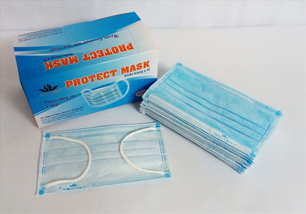 Nhiều loại khẩu trang y tế được giới thiệu trên mạng.