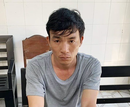 Nghi can Đặng Đình Thiên bị công an bắt giữ sau khi gây án_Ảnh: CTV