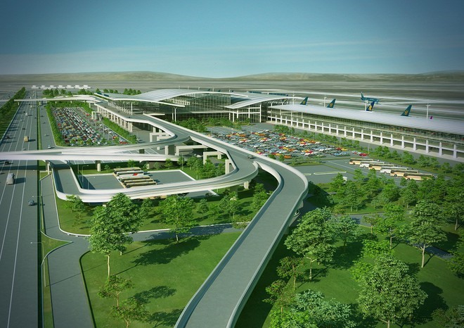 Phối cảnh nhà ga T2 sân bay Phú Bài.