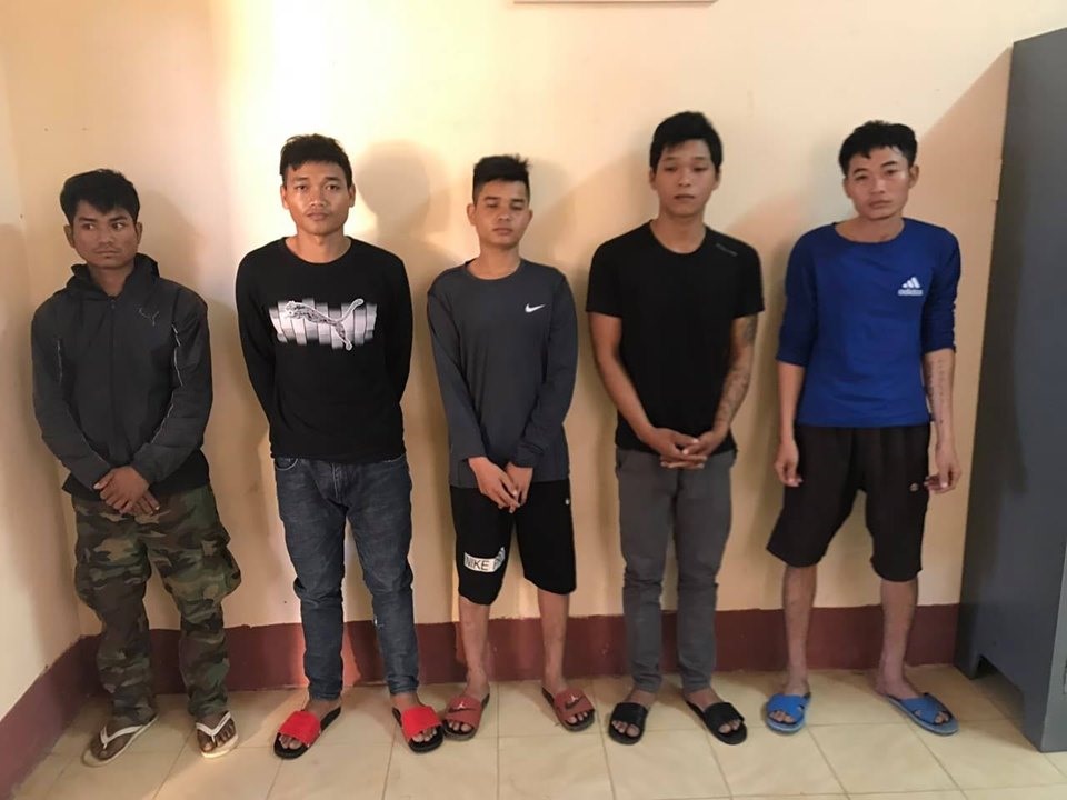 Nhóm đối tượng liên quan đến vụ chém trọng thương kiểm lâm