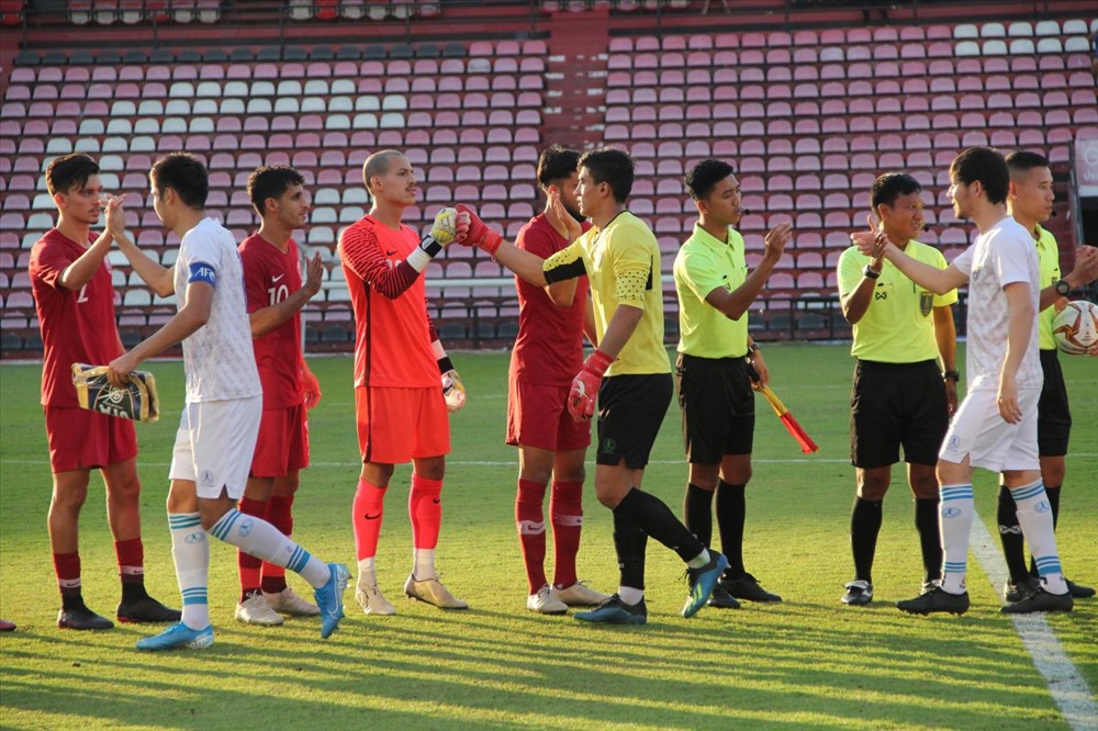 U23 Uzbekistan đang có bước chạy đà rất tốt khi giành chiến thắng 3-1 trước U23 Qatar. Ảnh: UFA