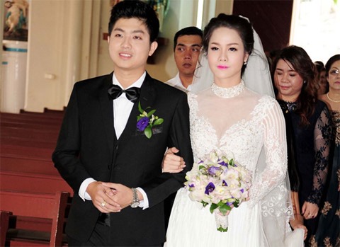 Nhật Kim Anh và chồng ngày còn hạnh phúc. Ảnh: T.L