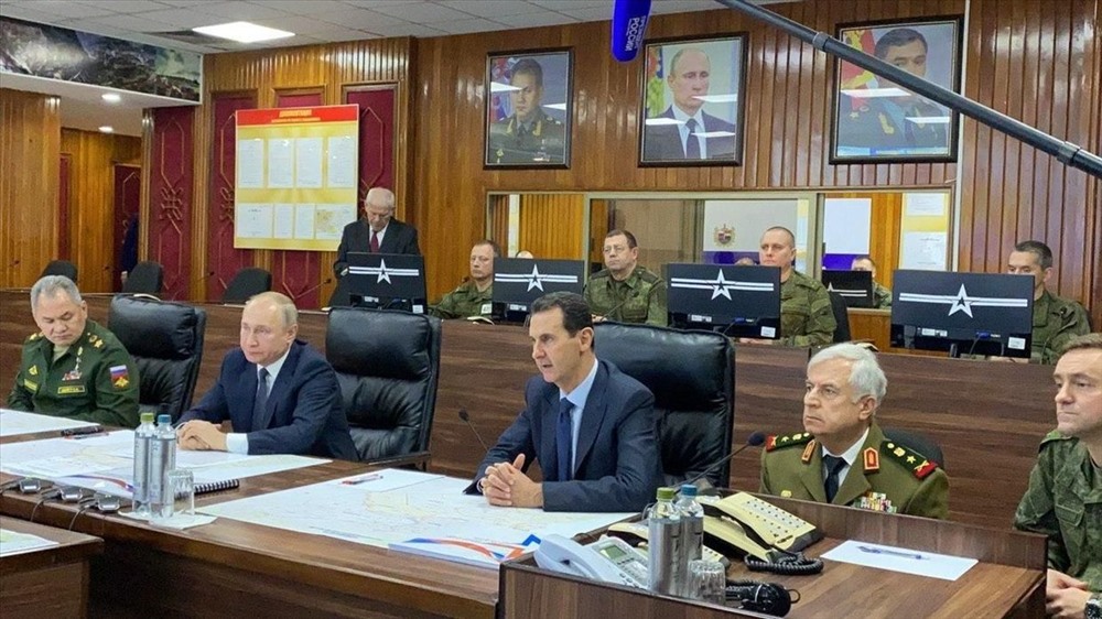 Đây là chuyến thăm đầu tiên của ông Putin tới Damascus kể từ khi nội chiến nổ ra ở Syria năm 2011. Ảnh: RT.