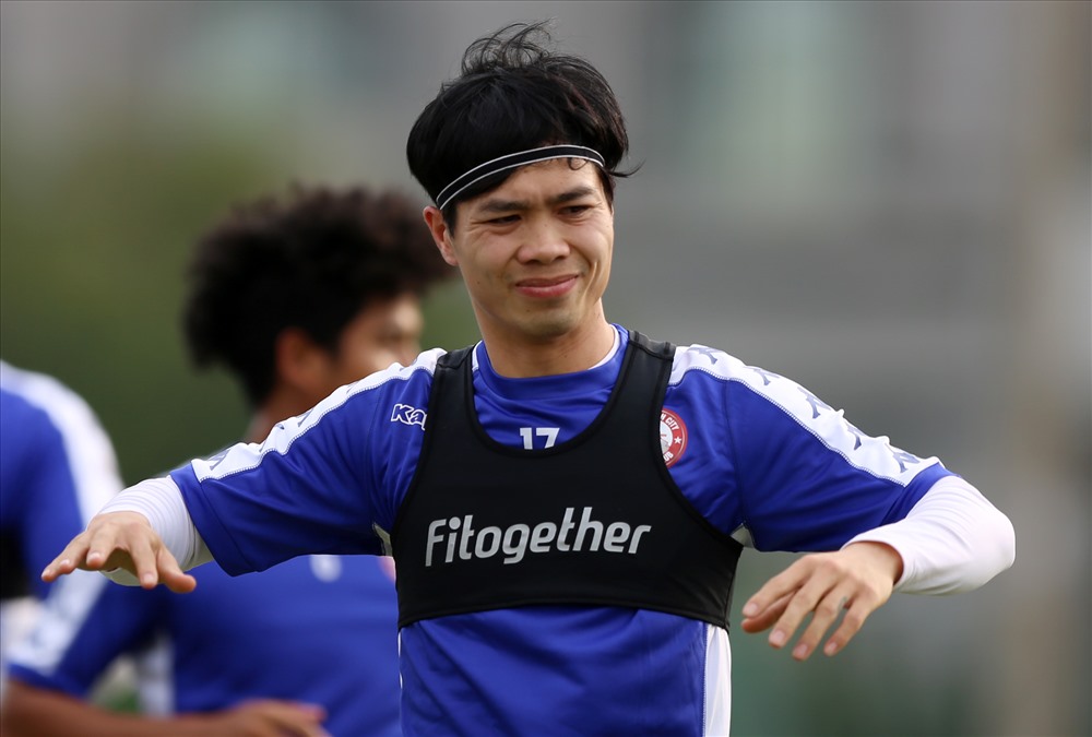 Kết quả hình ảnh cho Công Phượng và buổi tập đầu tiên