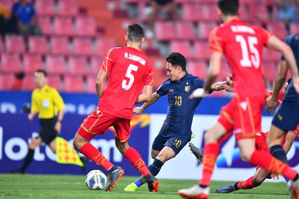 Các cầu thủ U23 Thái Lan đã có một diện mạo khác hoàn toàn so với tại SEA Games 30. Ảnh: AFC