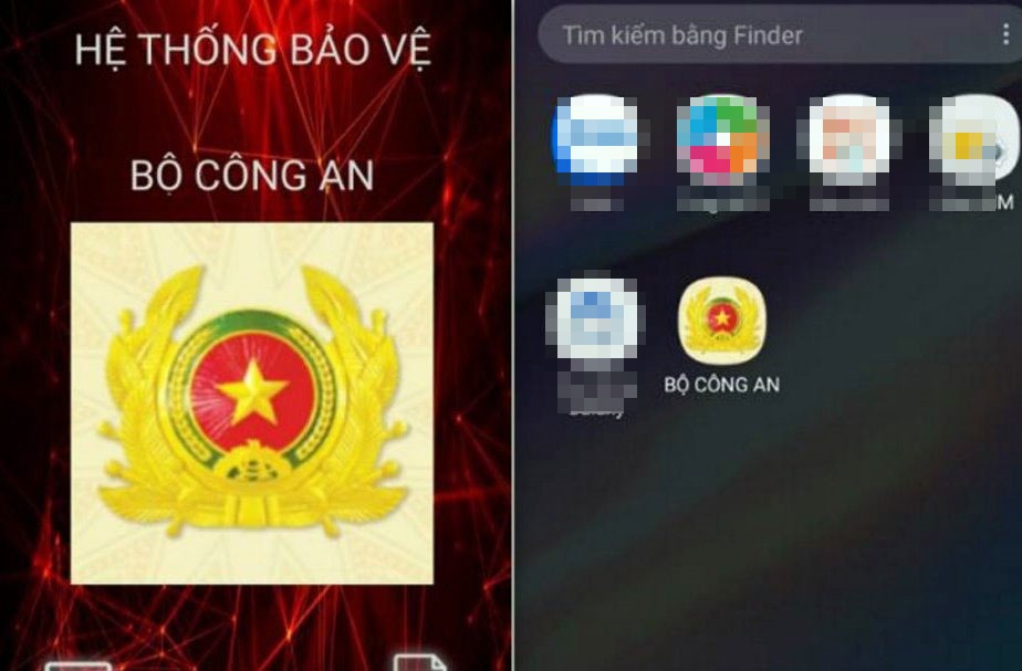 Sau khi tải Apk Bộ Công an về, tất cả dữ liệu của ông T. bị người khác kiểm soát, tài khoản ngân hàng ông bị mất trên 1 tỉ đồng. Ảnh: Công an cung cấp