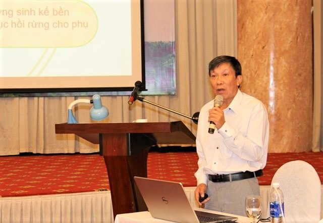 Các đại biểu trình bày tham luận. Ảnh Kim Bảo