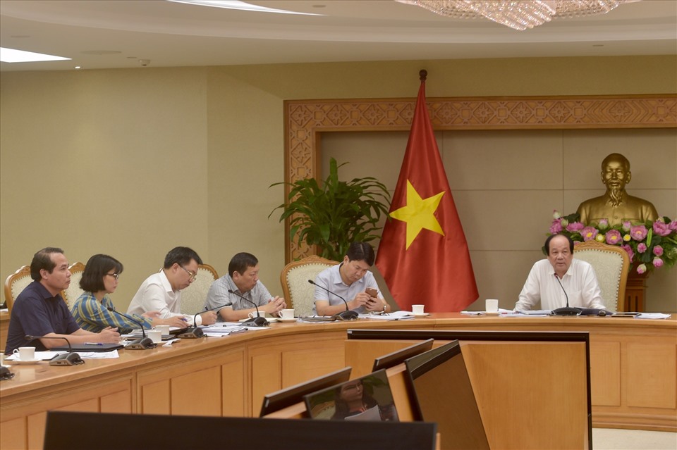 Bộ trưởng, Chủ nhiệm Văn phòng Chính phủ Mai Tiến Dũng - Tổ trưởng Tổ công tác của Thủ tướng Chính phủ. Ảnh VGP