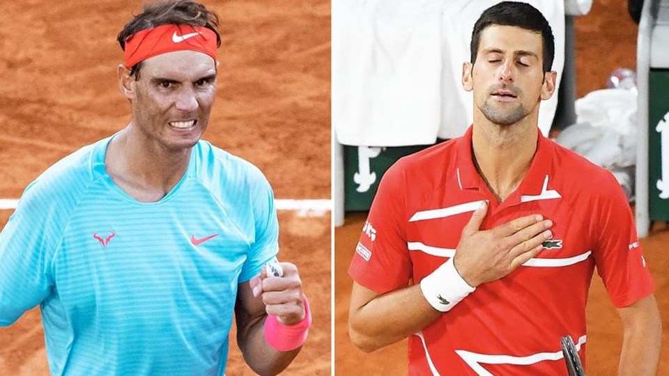 Nadal vs Djokovic tạo nên trận chung kết Roland Garros trong mơ. Ảnh: Yahoo Australia. Nadal vs Djokovic tạo nên trận chung kết Roland Garros trong mơ. Ảnh: Yahoo Australia.