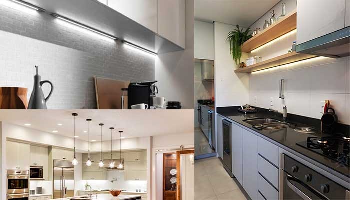 Tận dụng tốt ánh sáng âm trần có thể tạo một giải pháp chiếu sáng hiệu quả vừa có tính linh hoạt vừa có tính thẩm mỹ cho căn bếp. Đồ họa: Phương Duy
