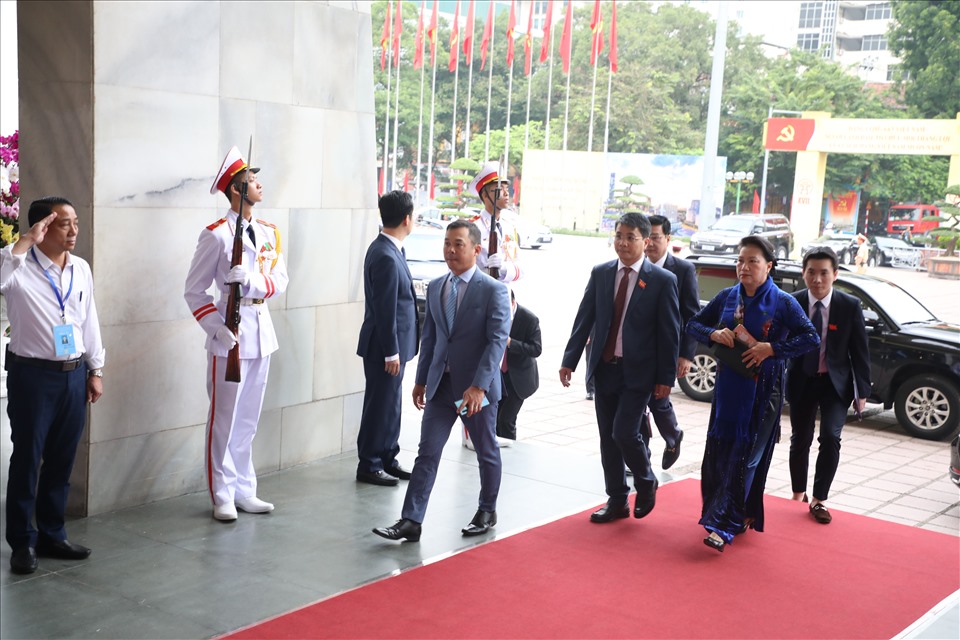 Politburo member, Speaker of the National Assembly Nguyen Thi Kim Ngan attended the Congress.