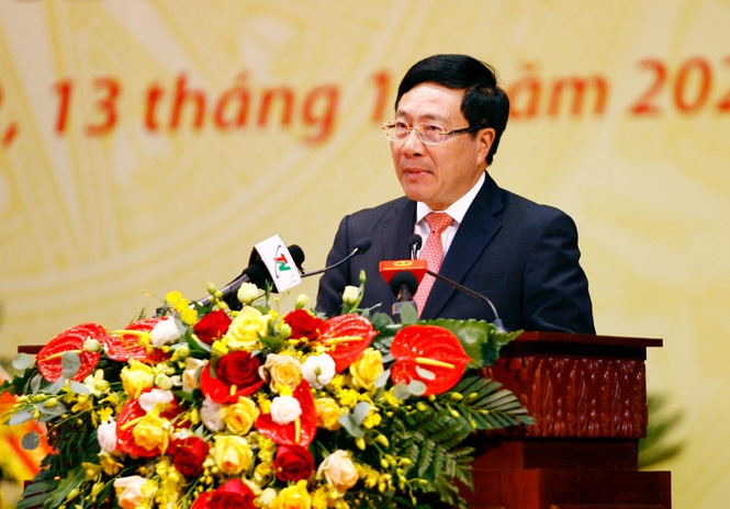 Ủy viên Bộ Chính trị, Phó Thủ tướng Chính phủ, Bộ trưởng Bộ Ngoại giao Phạm Bình Minh. Ảnh BTN