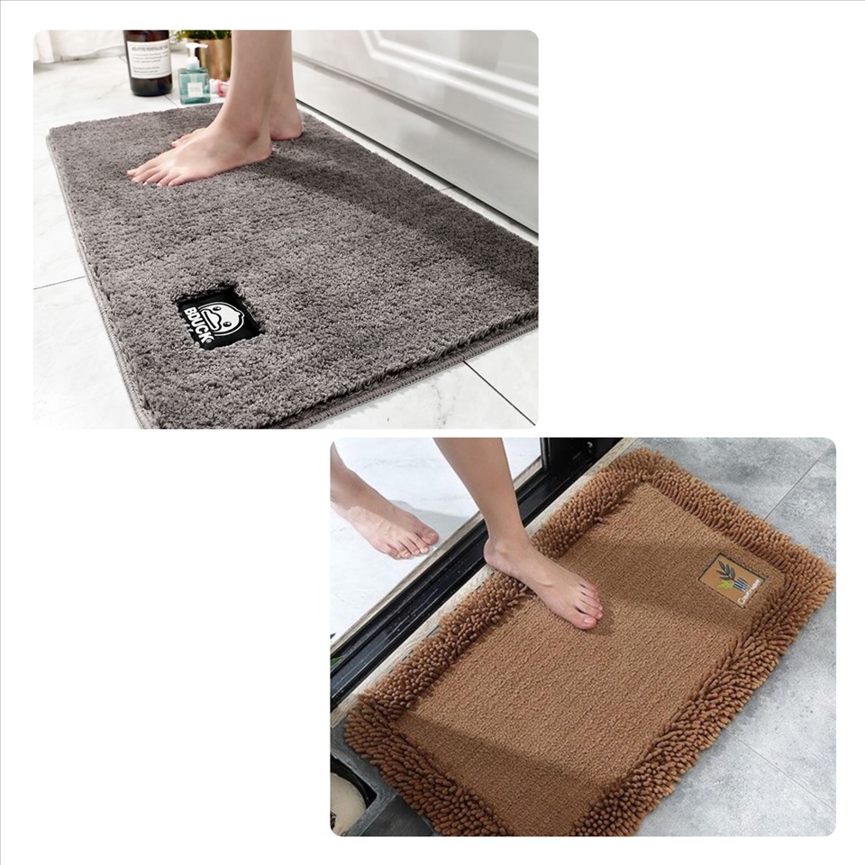 Chúng ta giẫm lên thảm cả lúc cơ thể sạch sau tắm và cả khi trước khi tắm- khi cơ thể đầy bụi bẩn và vi khuẩn. Đồ họa: Đức Mạnh