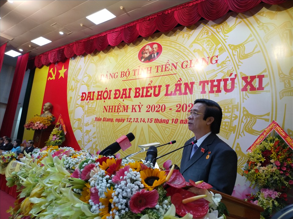 Ông Nguyễn Văn Danh phát biểu khai mạc đại hội. Ảnh: K.Q