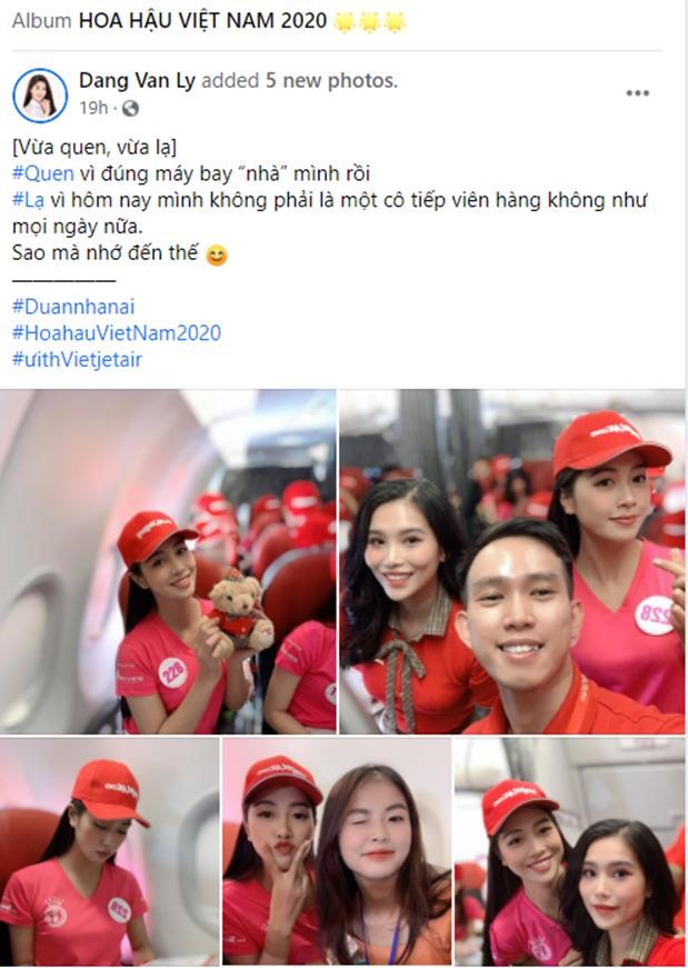 Chia sẻ của Đặng Vân Ly trên trang Facebook cá nhân sau chuyến bay.