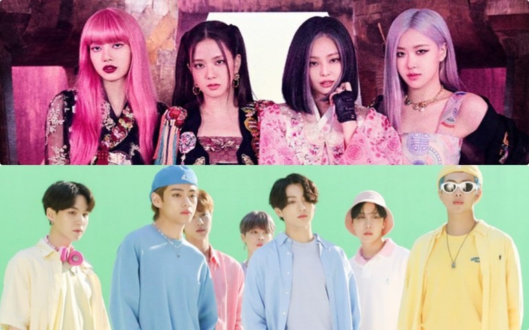 Nếu như BTS vượt qua Blackpink ở BXH Billboard Hot 100 thì 4 cô gái YG lại là nhóm nhạc Kpop giữa kỉ lục view YouTube. Ảnh: Cắt MV