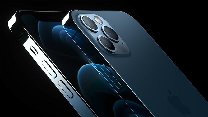 Cụm 3 camera sau của iPhone 12 Pro và Pro Max. Ảnh chụp màn hình.