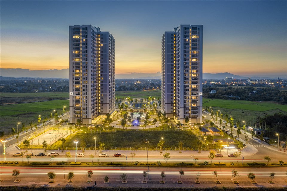 Tòa căn hộ C2 sở hữu tâm điểm tiện ích, hướng quảng trường trung tâm của dự án.