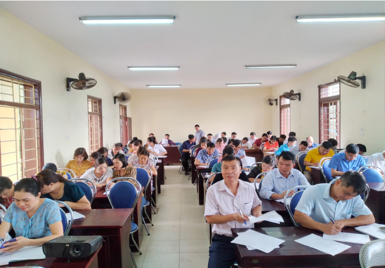 Quang cảnh buổi tập huấn công đoàn. Ảnh: Chu Hiền