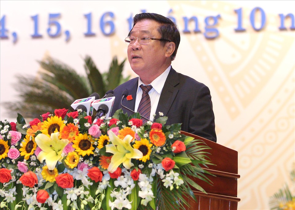 Bí thư Tỉnh ủy Nguyễn Thanh Tùng phát biểu khai mạc Ảnh: ĐH