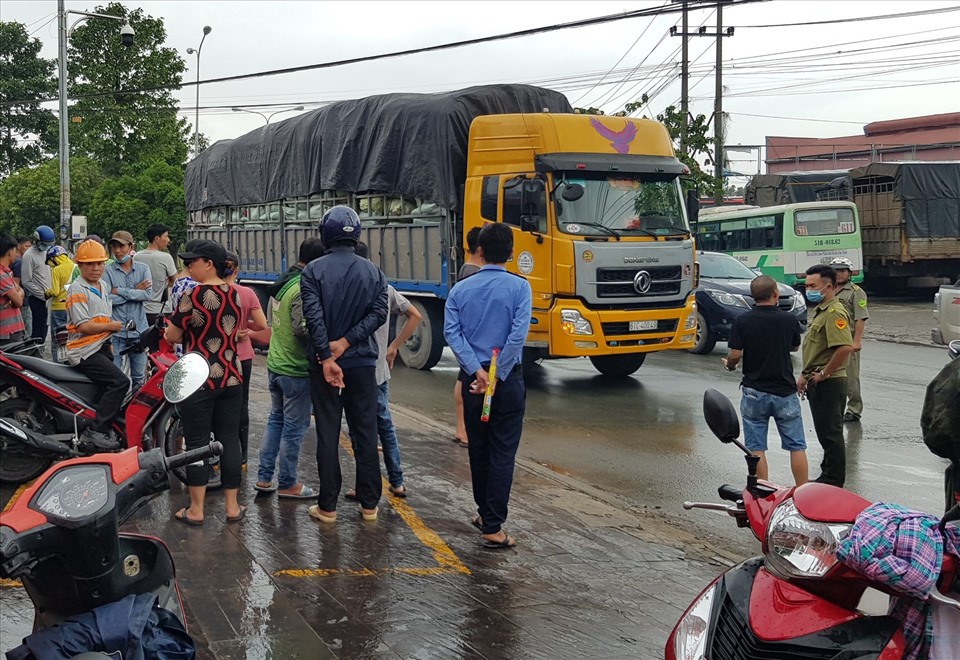 Hiện trường vụ tai nạn. Ảnh: Dương Bình