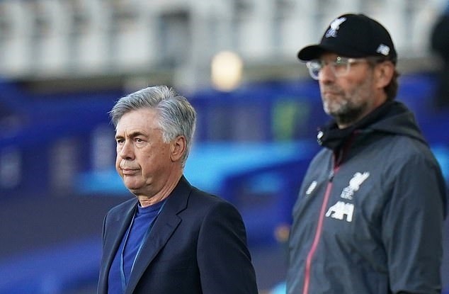 Ancelotti gặp lại Klopp khá sớm. Ảnh: Getty.
