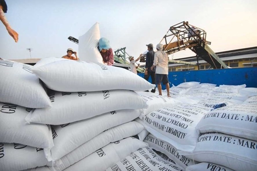 Xuất khẩu gạo năm 2020 của Việt Nam tăng cả về số lượng và giá trị. Ảnh: LDO