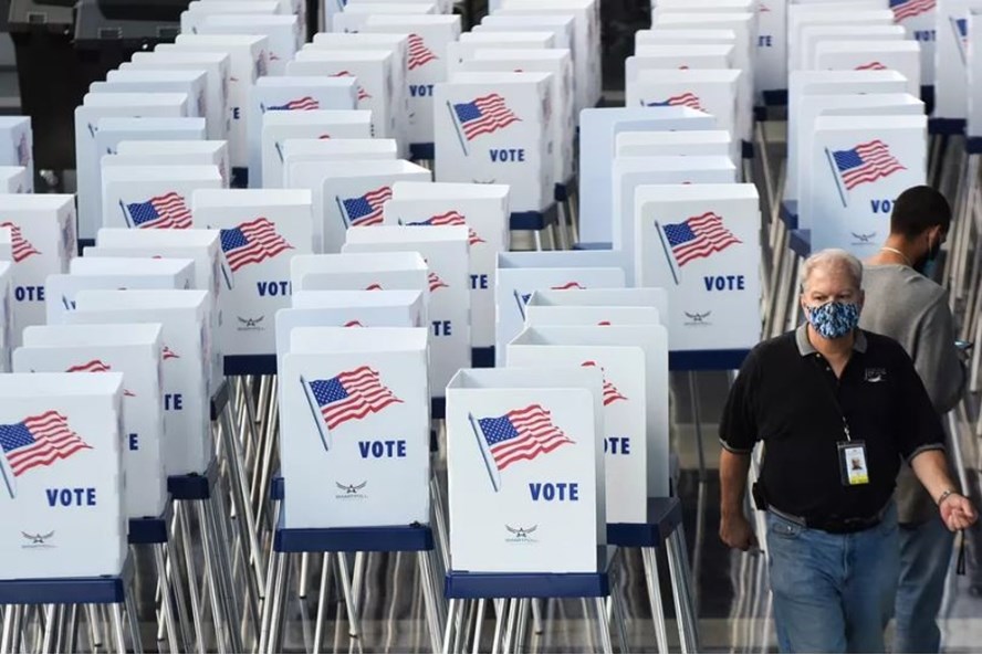 Cho tới thời điểm hiện tại, cuộc bầu cử Mỹ 2020 ghi nhận đăng ký cử tri và bỏ phiếu sớm đạt kỷ lục. Ảnh: Getty.