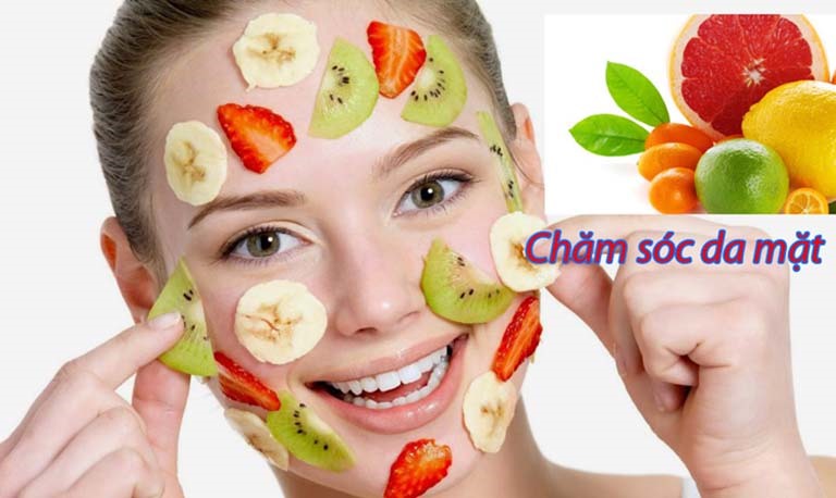 Sử dụng hoa quả thường xuyên, đầy đủ cũng là cách chăm sóc da.