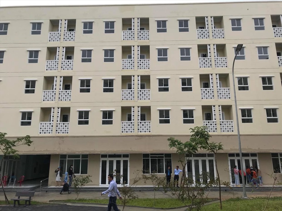 Khu nhà ở dành cho công nhân lao động. Ảnh: Mai Hương