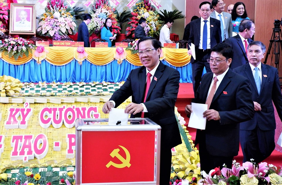 Hình ảnh Đại hội lần thứ XI Đảng bộ tỉnh Bến Tre được Trung tâm Báo chí thực hiện. Ảnh: BTC
