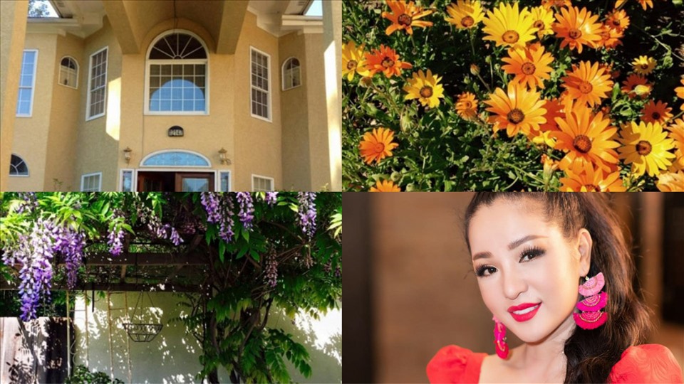 Thúy Nga và con gái sống trong căn biệt thự rộng lớn ở Mỹ. Ảnh: NSCC