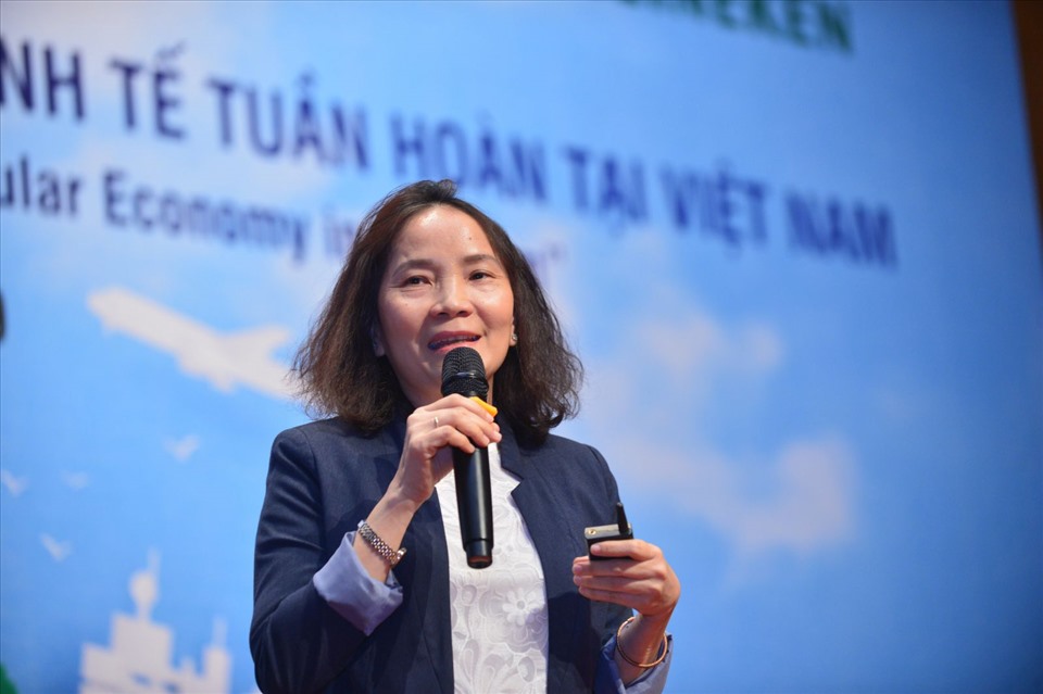 Bà Lê Thị Ngọc Mỹ - Giám đốc phát triển bền vững Công ty TNHH Nhà máy bia Heineken Việt Nam. Ảnh: VCCI.
