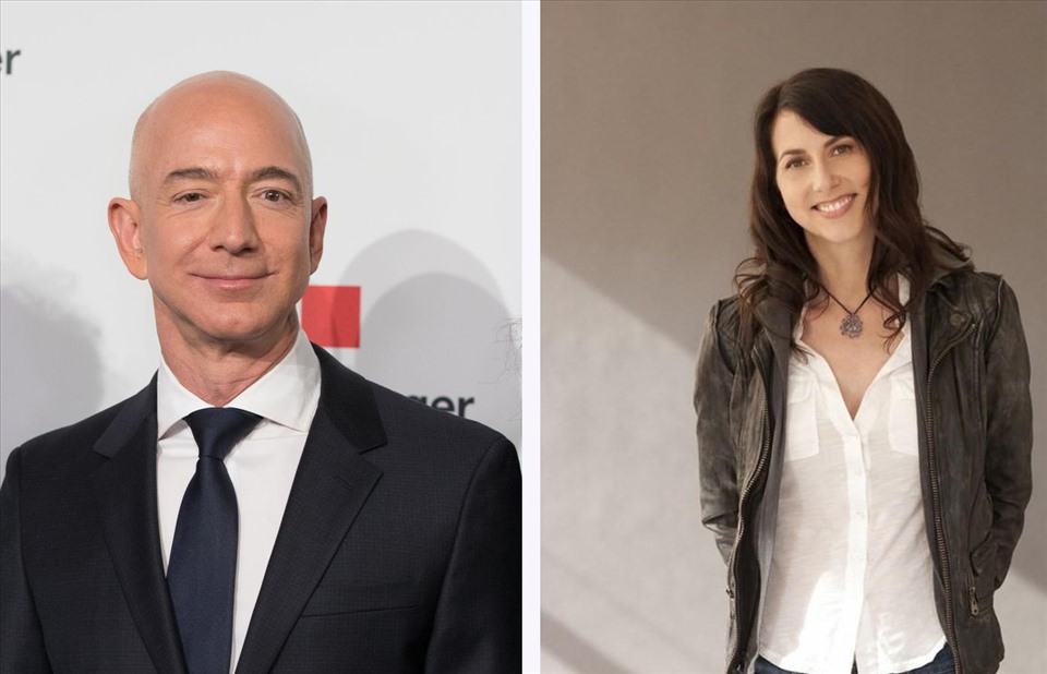 MacKenzie Scott xuất hiện lần đầu trong danh sách sau khi hoàn tất việc ly hôn với người sáng lập Amazon Jeff Bezos vào tháng 7.2019. Đồ họa: Phan Anh