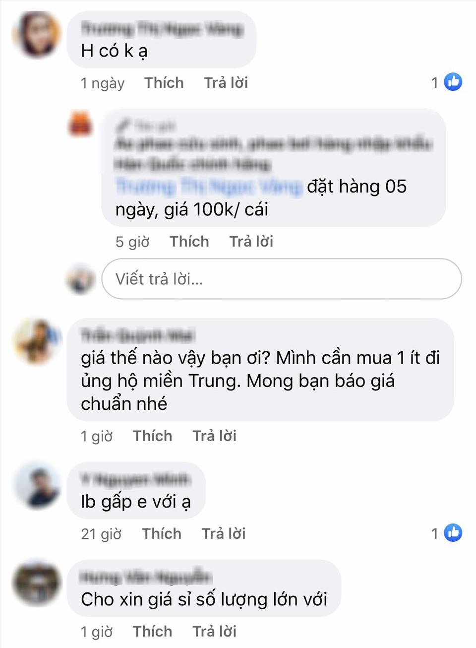 Rất nhiều đoàn từ thiện tìm mua áo phao cứu sinh nhưng đều không có hàng. Ảnh: Chụp màn hình