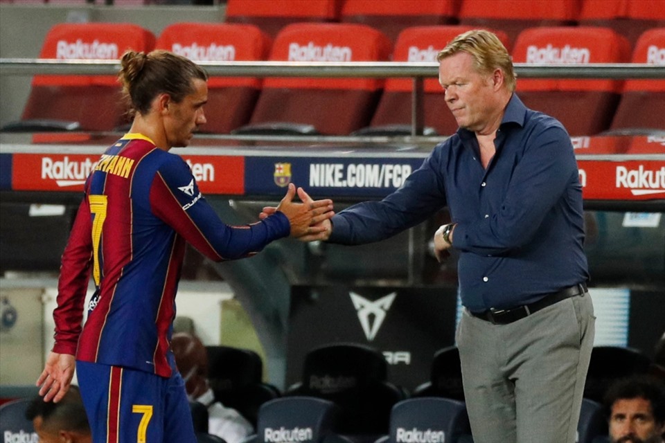 Ronald Koeman từng tuyên bố sẽ giúp Griezmann trở lại chính mình. Ảnh: Getty Images