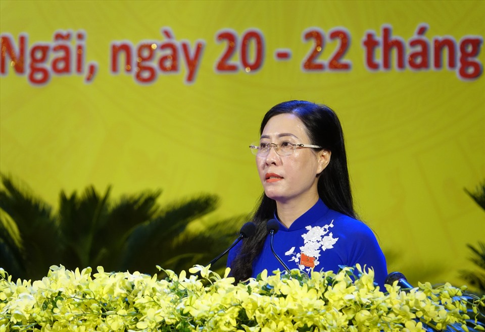 Bà Bùi Thị Quỳnh Vân phát biểu khai mạc.