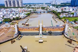 Hơn 4 năm thi công, dự án ngăn triều 10.000 tỉ đồng ở TPHCM sắp hoàn thành